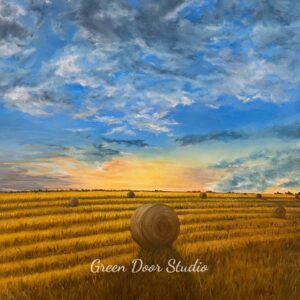 Bales of Gold 24×24